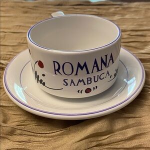 Romana Sambuca cappuccino/tea/coffee set